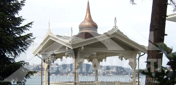 bakır ve çinko pergole ve gazebo
